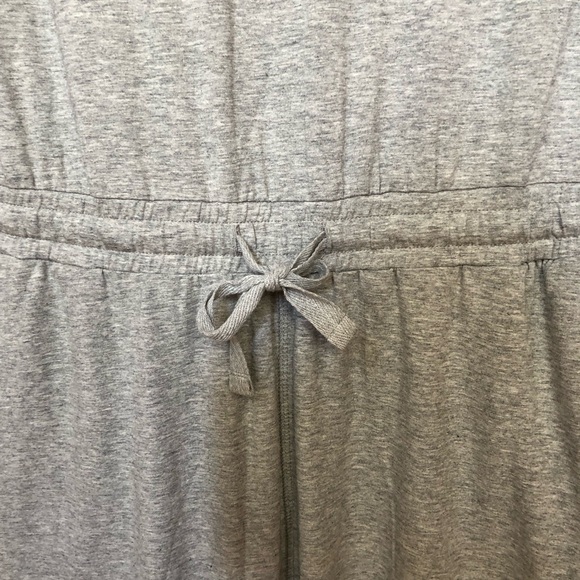 NWOT - Calvin Klein Gray Knit Jumpsuit w/Drawstring Elastic Waist - Picture 6 of 9